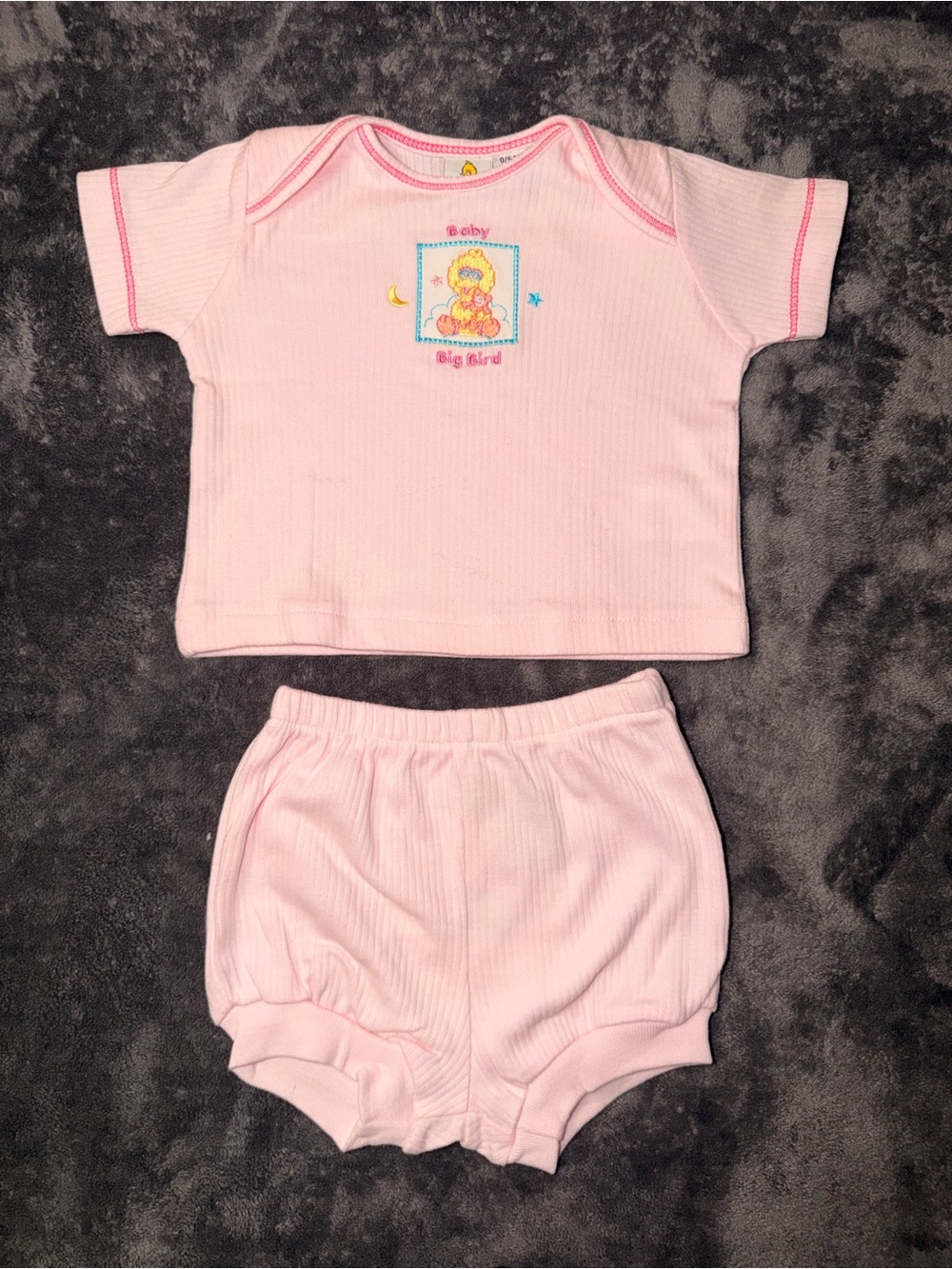 Vintage Sesame Street Two Piece Set - 0 to 6 Months